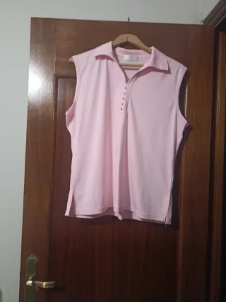 Camiseta sin mangas mujer rosa