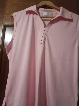 Camiseta sin mangas mujer rosa