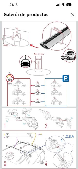 Barras portaequipajes Mercedes GLC
