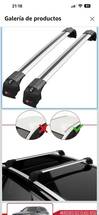 Barras portaequipajes Mercedes GLC