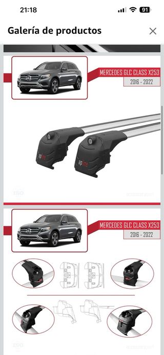 Barras portaequipajes Mercedes GLC