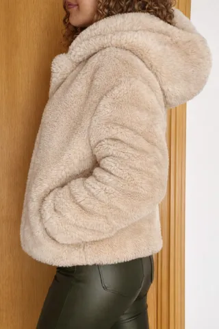 Abrigo Zara Beige Talla S