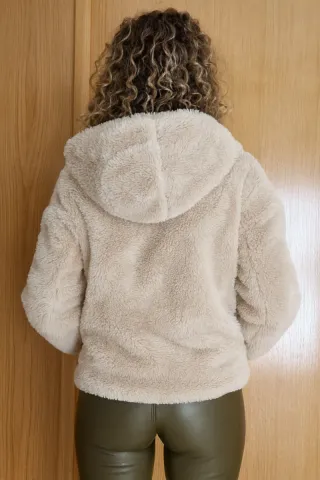 Abrigo Zara Beige Talla S