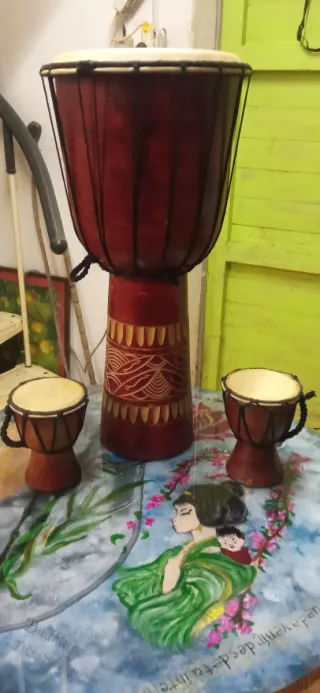 Set di 3 Tamburi Africani
