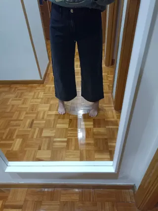 Pantalón vaquero Zara gris talla 40