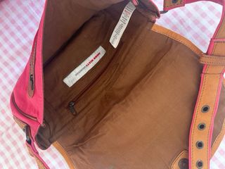 Bolso Miss Sixty Piel Marrón y Rosa