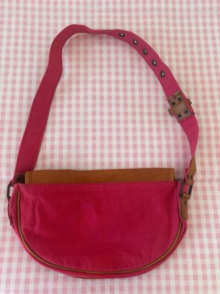 Bolso Miss Sixty Piel Marrón y Rosa