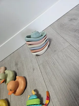 Lote Juguetes Baño Barcos y Patos