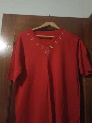 Jersey rojo mujer manga corta