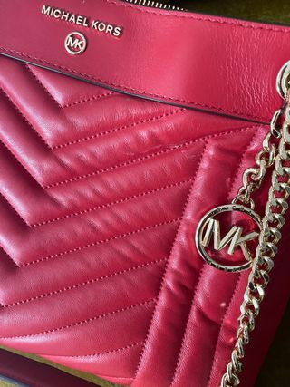 Bolso Michael Kors Rojo y Dorado