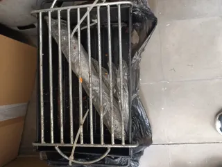 Barbacoa metálica negra