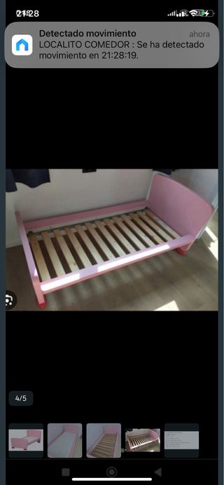 Cama infantil rosa Medidas 160 x 70 Sabanas regalo