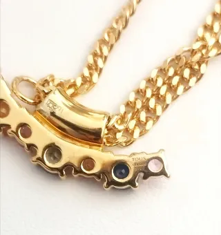 Colgante Tous Zafiros Multicolor Oro