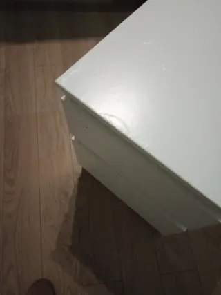 Mesita de noche Ikea blanca