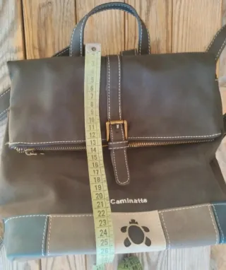 Mochila Caminatta bicolor azul y gris casual