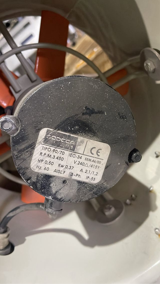 Extractor de humos / Ventilador centrífugo