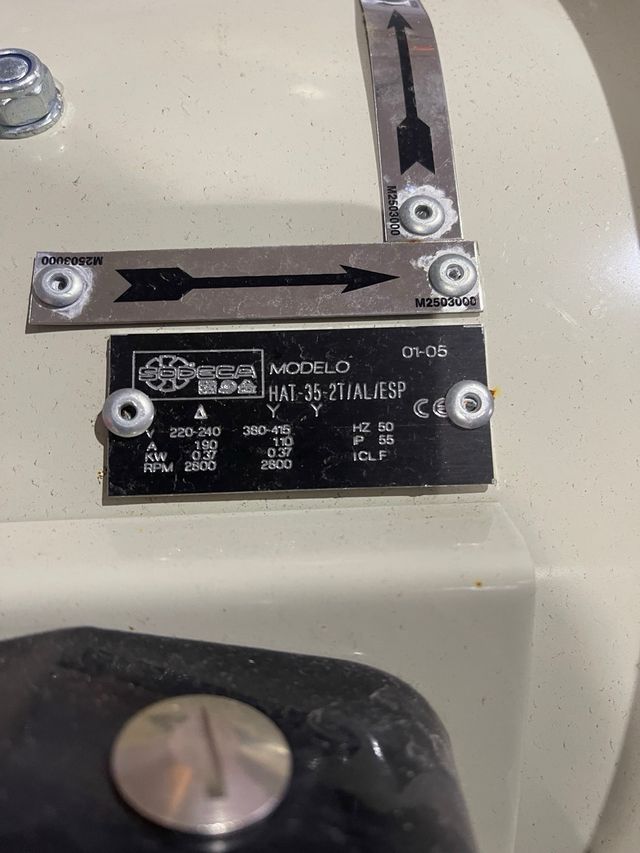 Extractor de humos / Ventilador centrífugo