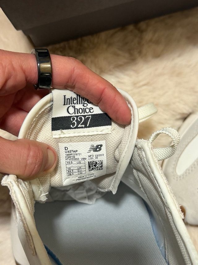 Sneakers New Balance 327 Beige/Blu Marina