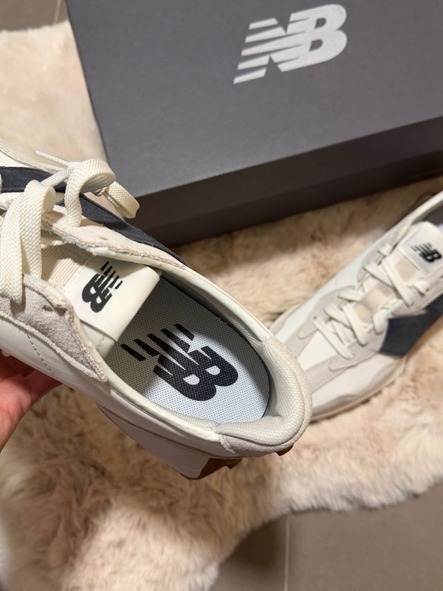 Sneakers New Balance 327 Beige/Blu Marina