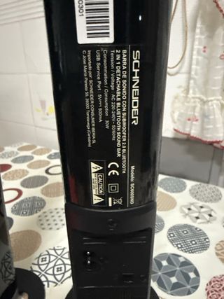 Barra de sonido Schneider negra