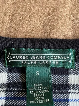 Camiseta Lauren Jeans Company Cuadros Talla S