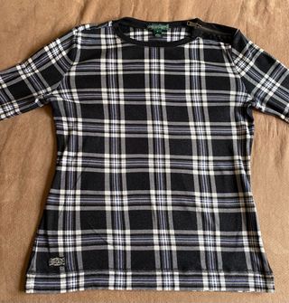 Camiseta Lauren Jeans Company Cuadros Talla S