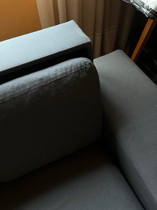 Sofá Cama azul grisáceo Tela