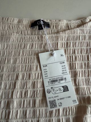 Jersey C&A Mujer Beige Talla XL