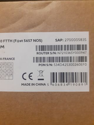 Router Wifi 5.0 Nos Sagemcom CS50001 Fast 5657 neg