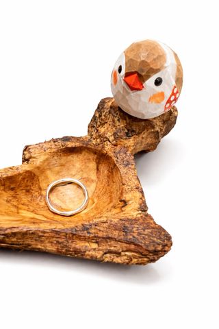 Joyero artesanal pajarito madera Decoración