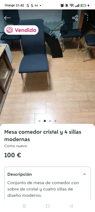 4sillas,mesa,vendida