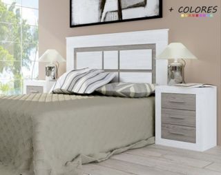 CABECERO LARA Y 2 MESITAS MUEBLE KIT Nuevo
