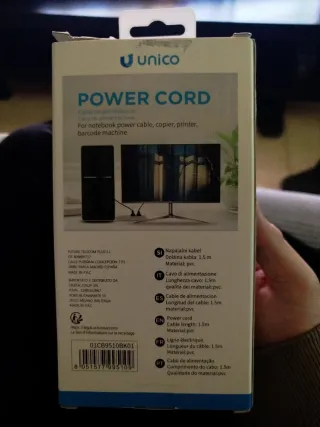 Cable de alimentación Unico CB9510 1.5m