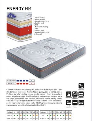 NUEVO CANAPÉ DUOXL 180X190 Y 180X200 +COLCHON 26