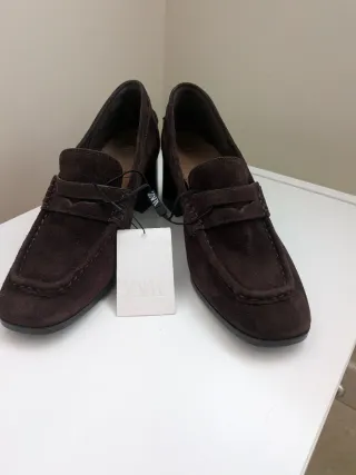 Zapatos Zara Mujer Talla 39 Marrones