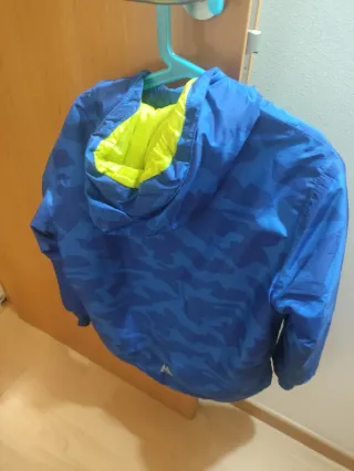 Chaqueta esquí niño azul y amarillo