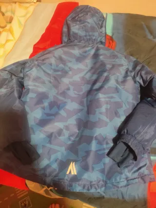 Chaqueta esquí niño azul y amarillo