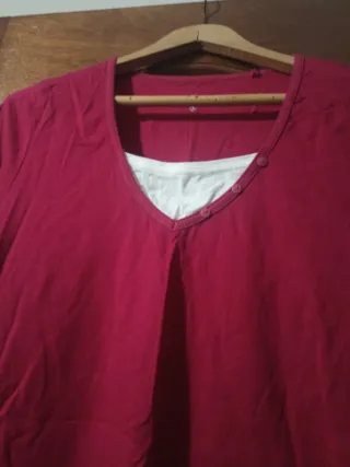 Camiseta CANDAL roja y blanca