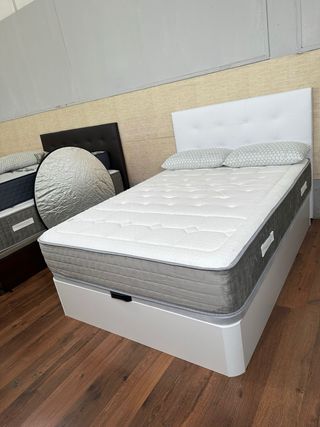 Canpes Colchon Gris y Blanco