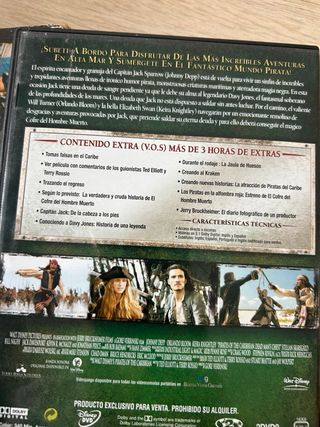 Trilogía Piratas del Caribe DVD 2 Discos