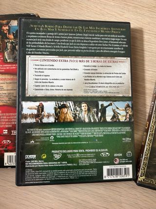 Trilogía Piratas del Caribe DVD 2 Discos