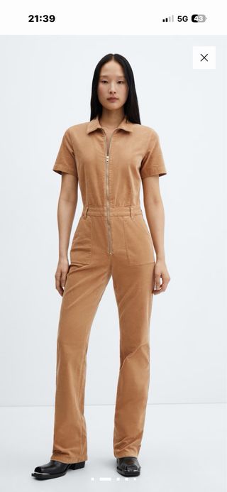 Mono pana cremallera Mango Talla 44 XXL