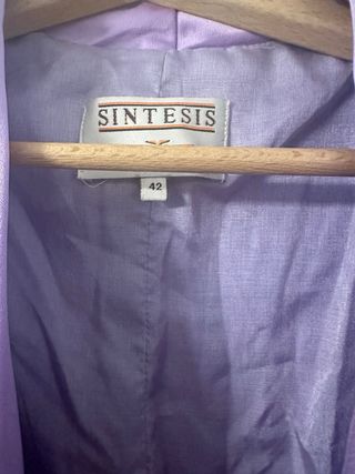 Chaqueta raso lila Sintesis Talla 42