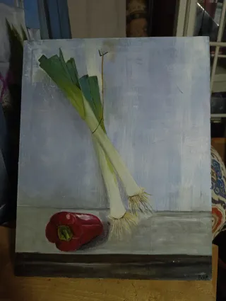 Cuadro al óleo naturaleza muerta