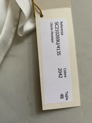 Cappello da cerimonia cm 48 neonata