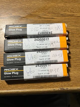 Bujías Calentamiento 1.6 HDI Peugeot 207