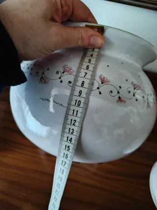 Biscottiera grande ceramica dipinta a mano