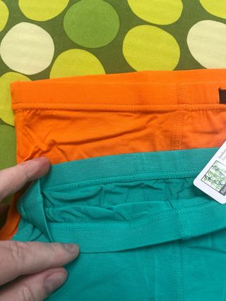 Bragas hombre TASO naranja y verde