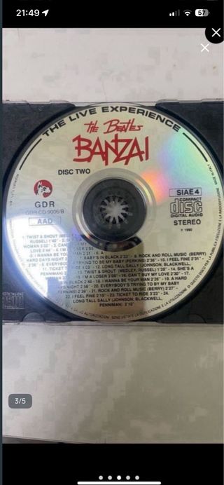 2 CDs The Beatles Banzai