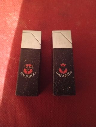 Lote de 4 mecheros Bacardi